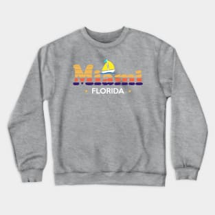 Miami Retro 80s design Crewneck Sweatshirt